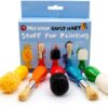Kids Art Paintbrushes Micador Nylon Bristles Easy Grip-2