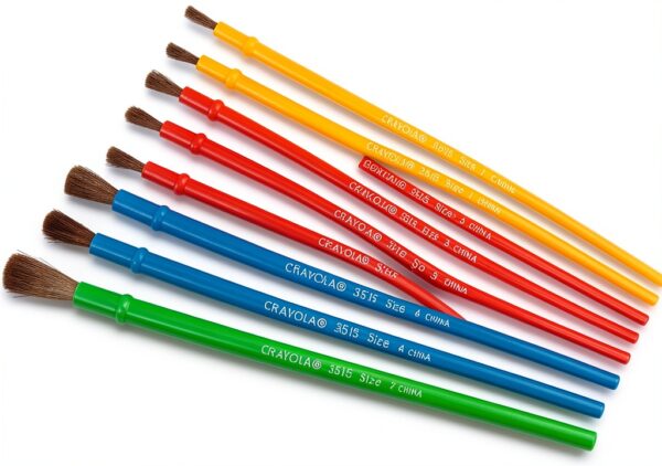 Crayola Paint Brushes Kids Art Set Multicolored Plastic-4