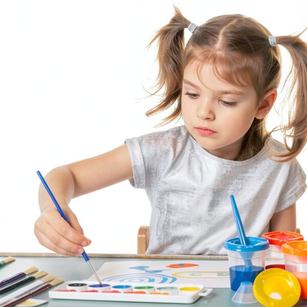 Kids Paintbrush Set Pyzalar Fine Bristle Art Supplies-1