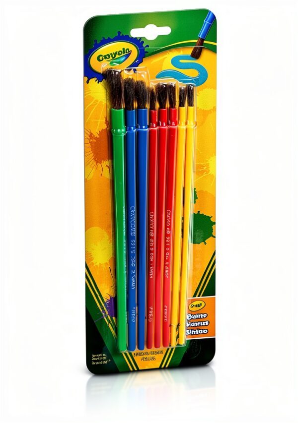 Crayola Paint Brushes Kids Art Set Multicolored Plastic-3
