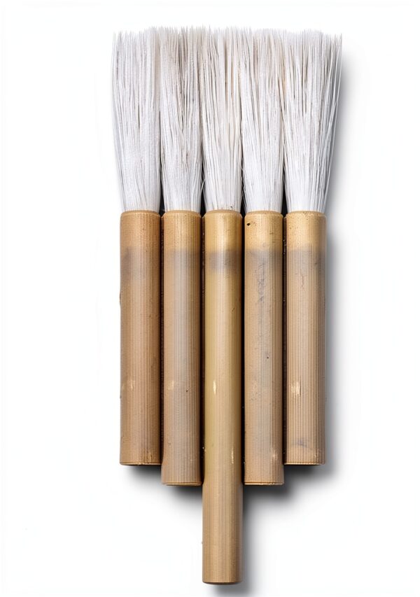Generic Watercolor Paintbrush Goat Hair Flagged Bristles-0