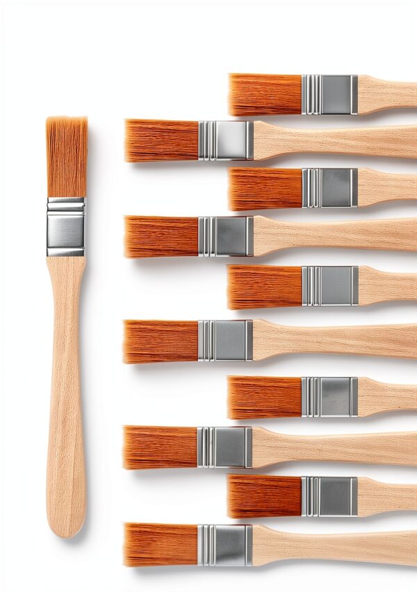 Piriuuo Paint Brushes Nylon Bristles Wood Handle Kids Art-1