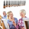 Yihuale Paint Brush Set 16 Pcs Nylon Bristles Kids Art-5