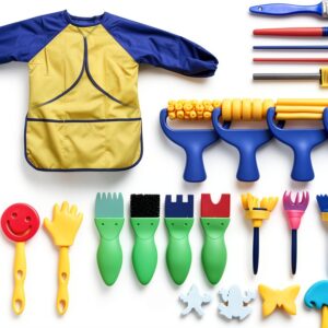 YallFairy Kids Paint Brushes Plastic Multicolor Art Tools-0