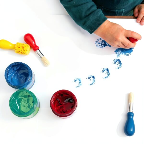 Kids Art Paintbrushes Micador Nylon Bristles Easy Grip-3