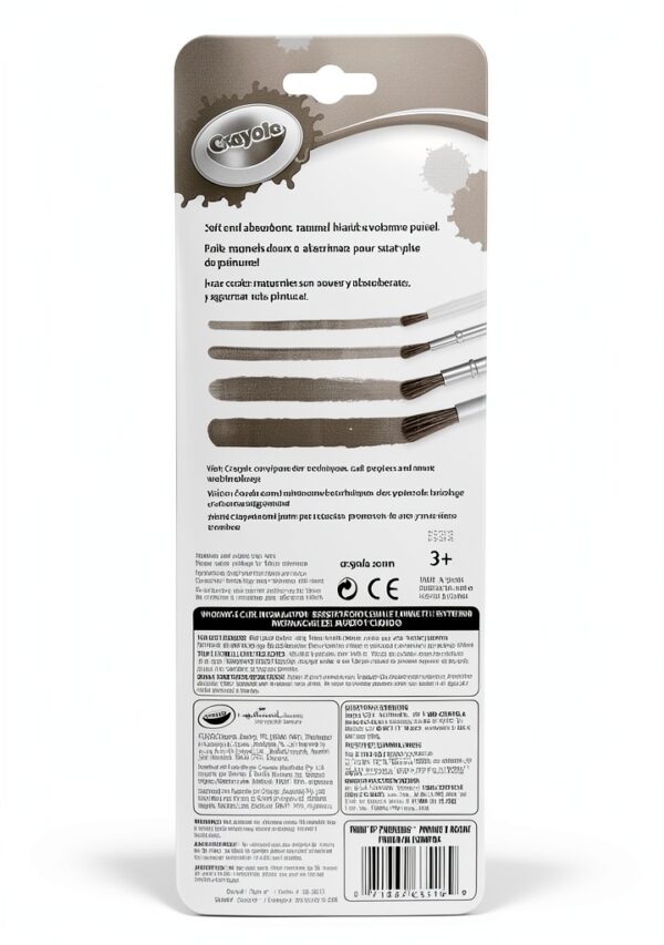 Crayola Paint Brushes Kids Art Set Multicolored Plastic-5