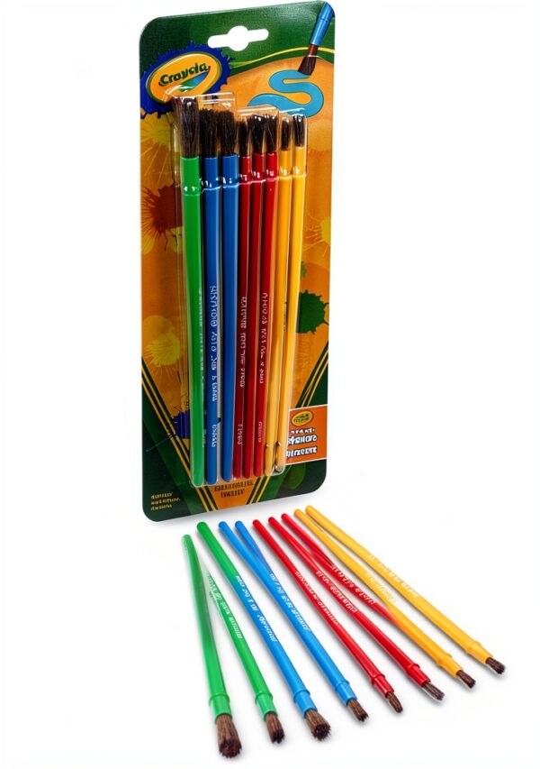 Crayola Paint Brushes Kids Art Set Multicolored Plastic-1