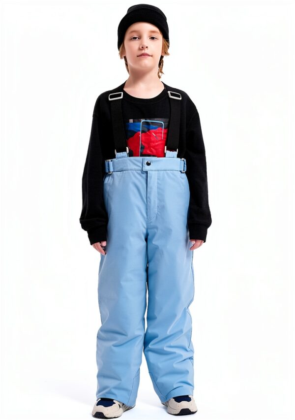 Boys Girls Snow Pants Waterproof Windproof Ski Pants-1