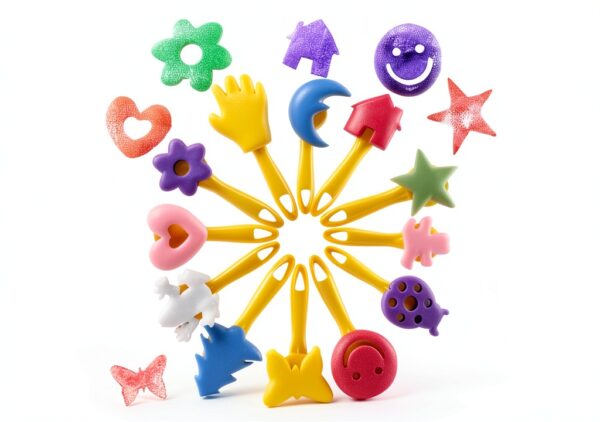 EVNEED Paint Brush Set Sponge Bristles 29 Pieces Kids Art-1