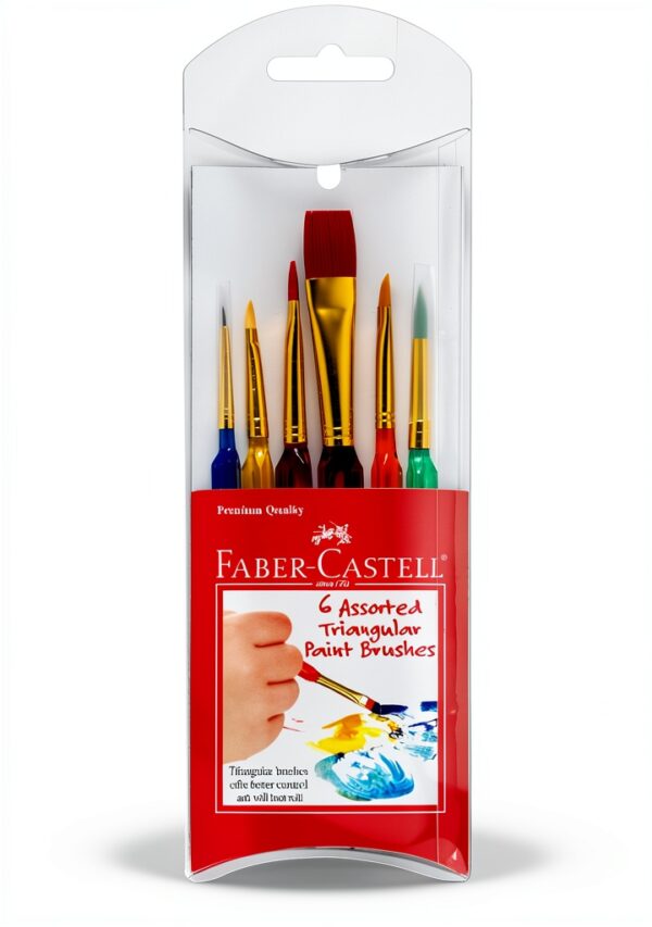 Faber-Castell Kids Paintbrushes Synthetic Ergonomic Design-0