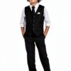 Marvelous Kids Boys Slim Fit Suit Vest Set Formal Wear-0