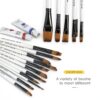 Yihuale Paint Brush Set 16 Pcs Nylon Bristles Kids Art-2