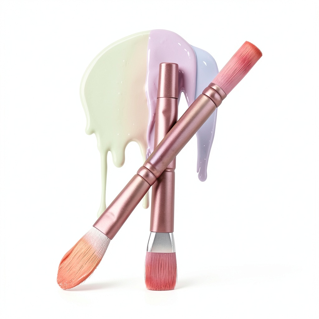 All-purpose art brushes in use with watercolors on paper