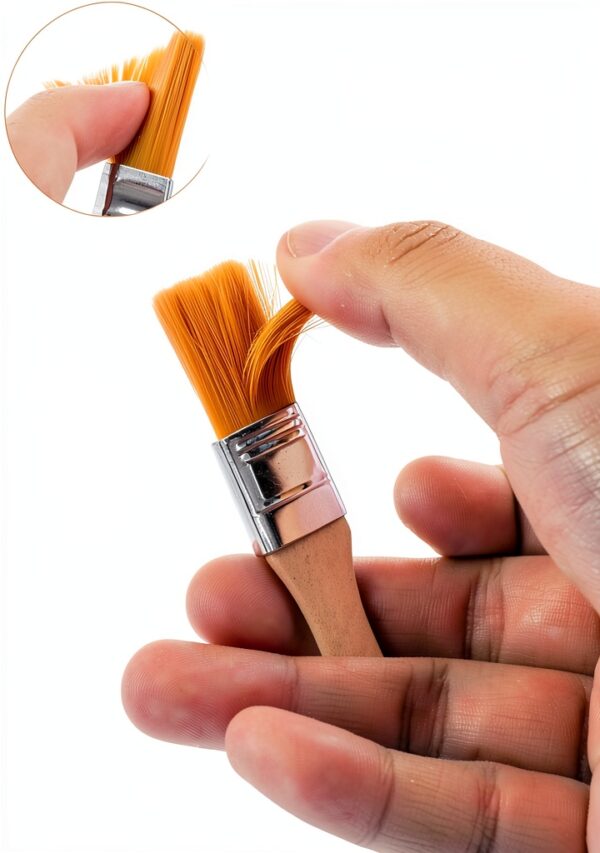 Piriuuo Paint Brushes Nylon Bristles Wood Handle Kids Art-2