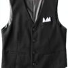Marvelous Kids Boys Slim Fit Suit Vest Set Formal Wear-4