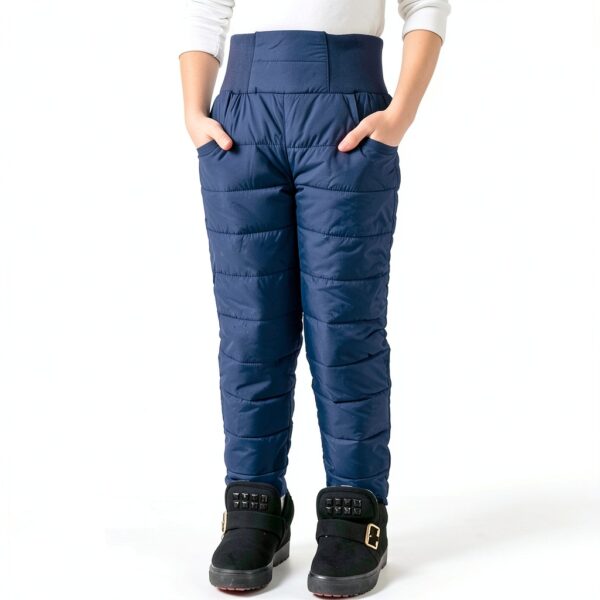 Kids Snow Pants Boys Winter Polyester Cotton Warm Windproof-1