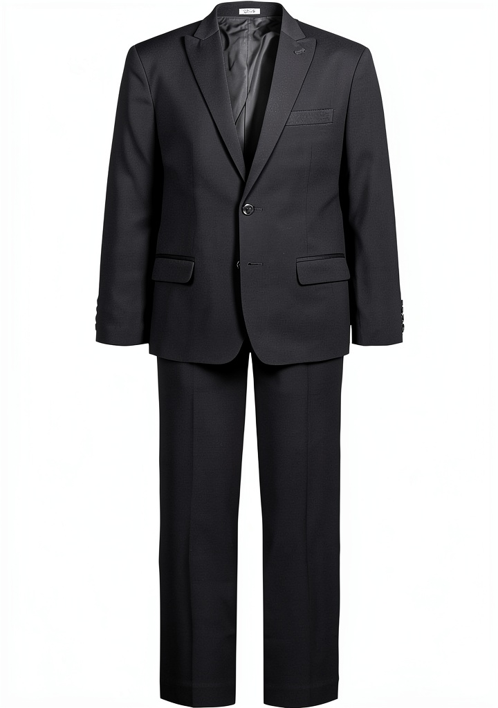Calvin Klein boys stretch suit in Black Stretch color