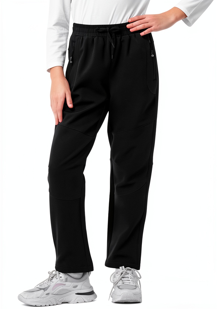 BELEROY kids snow pants in various colors on a snowy background