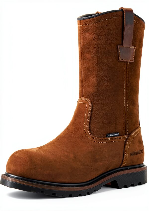 HISEA Steel Toe Work Boots Waterproof Mens Industrial Safety-0