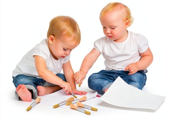 Sinload Kids Paint Brushes Wooden Handle Art Set Toddlers-6