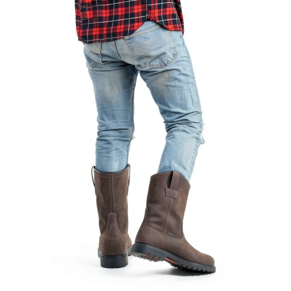 HISEA Steel Toe Work Boots Waterproof Mens Industrial Safety-5