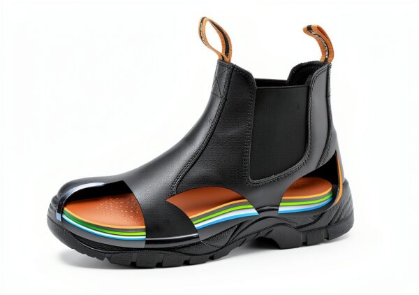 SAFETOE Steel Toe Work Boots Wide Fit Slip Resistant Mens-1